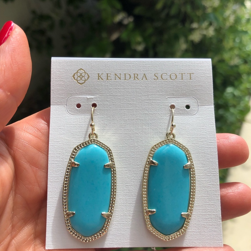 Kendra Scott Turquoise Elle’s in silver